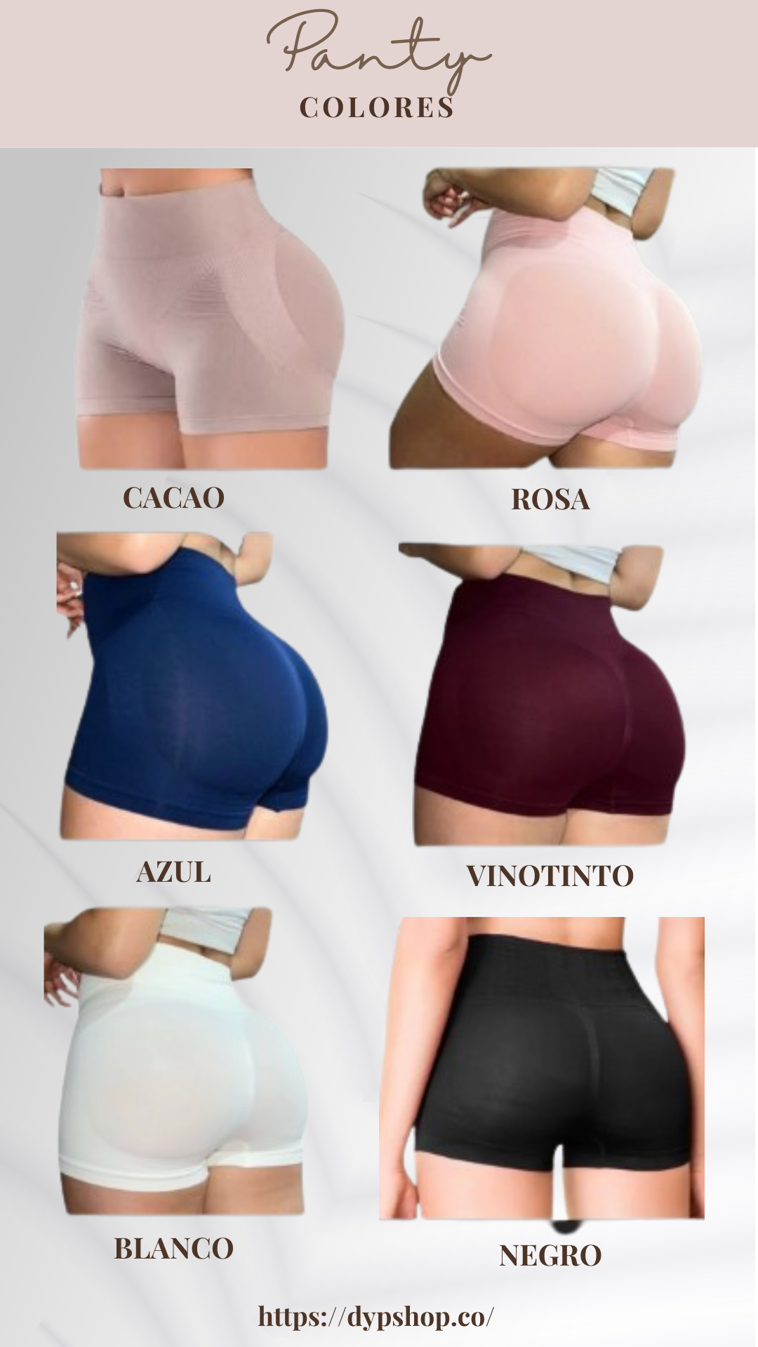 Combox6 de panty con faja levantacola