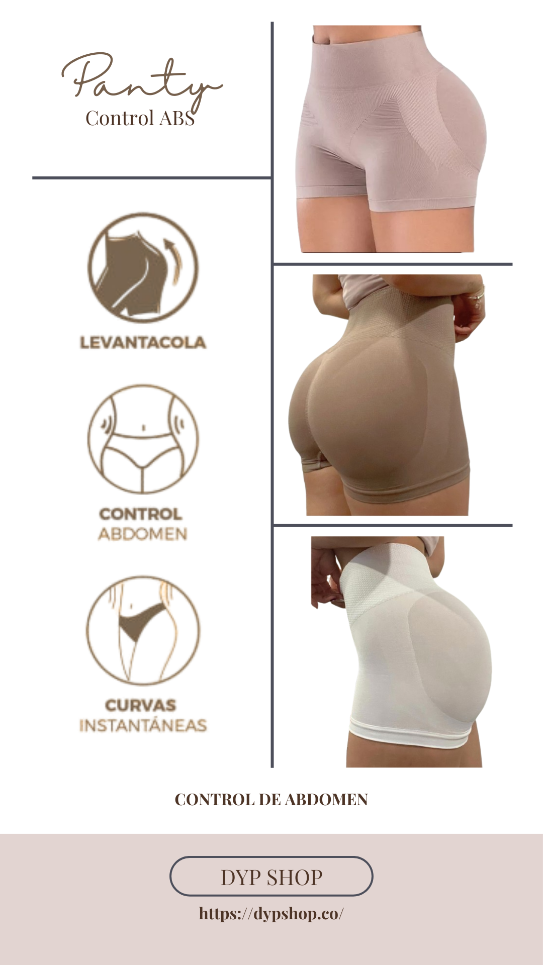 Combox6 de panty con faja levantacola